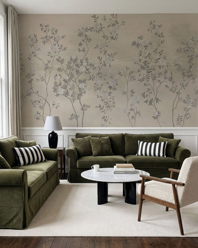 PHOTOWALL / Rosevine - Soft Graphite (e98201)