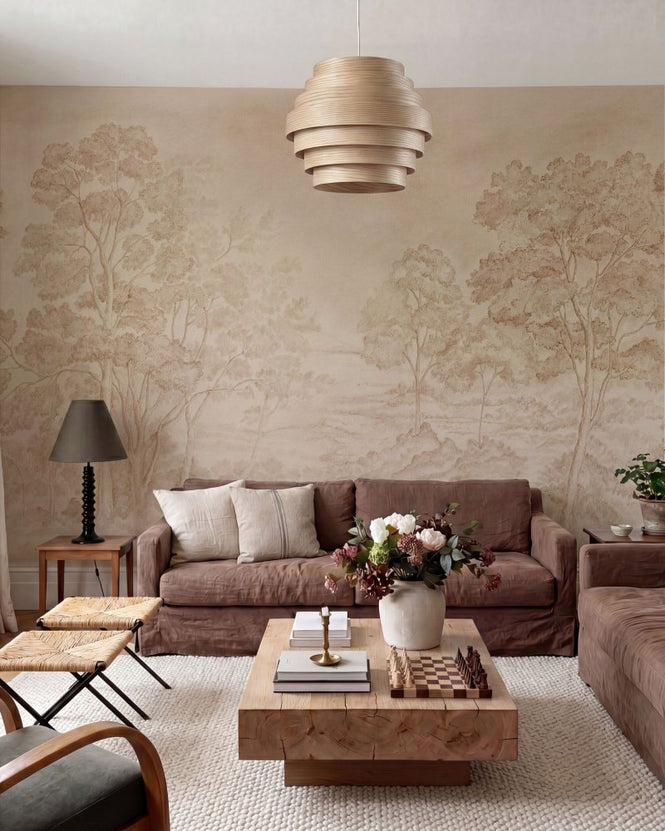PHOTOWALL / Silver Grove - Sienna Sketch (e98202)