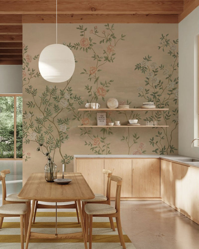 PHOTOWALL / Rosevine - Faded Tea Rose (e98206)