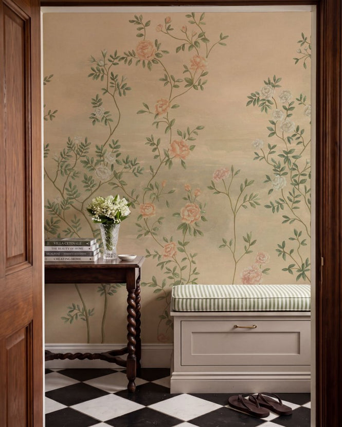 PHOTOWALL / Rosevine - Faded Tea Rose (e98206)