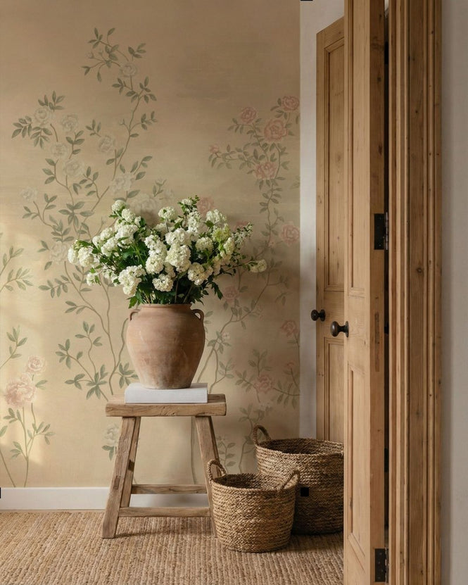 PHOTOWALL / Rosevine - Sunwashed Parchment (e98208)