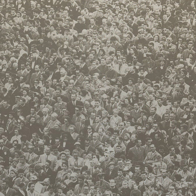 輸入壁紙 Andy Warhol / CROWD (Where's Warhol) / Graphite on Silver Mylar
