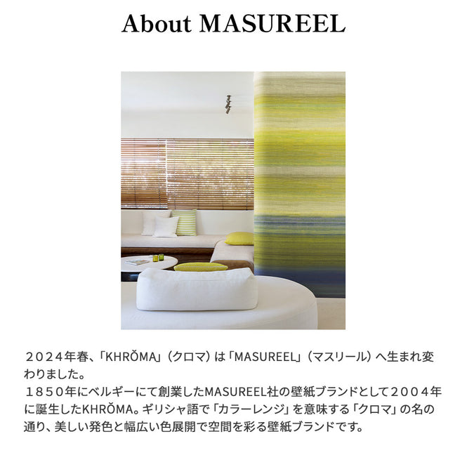 輸入壁紙 MASUREEL / SERICA / Chanderi Clay DGRIC203-300【H300cm ver.】