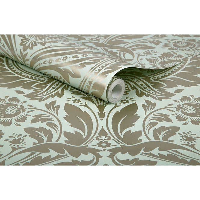【限定数】【切売m単位】Graham & Brown / グラハム・アンド・ブラウン Desire Mint 103435