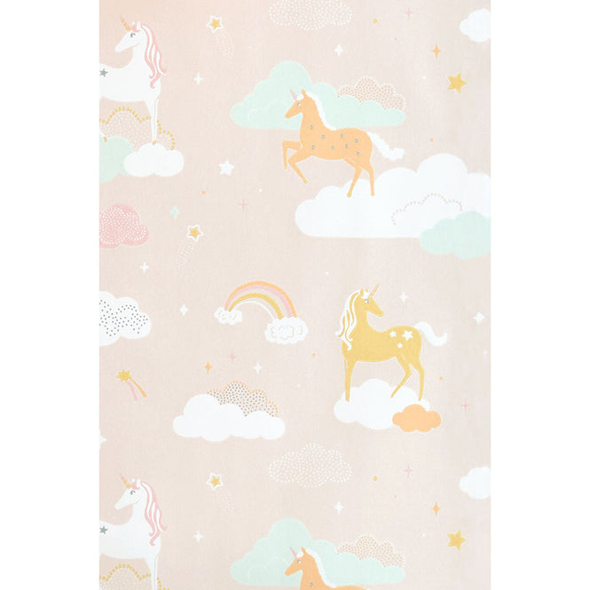 【限定数】輸入壁紙 Majvillan / Wish upon your dreams / Rainbow treasures lovely pastel pink 129-03
