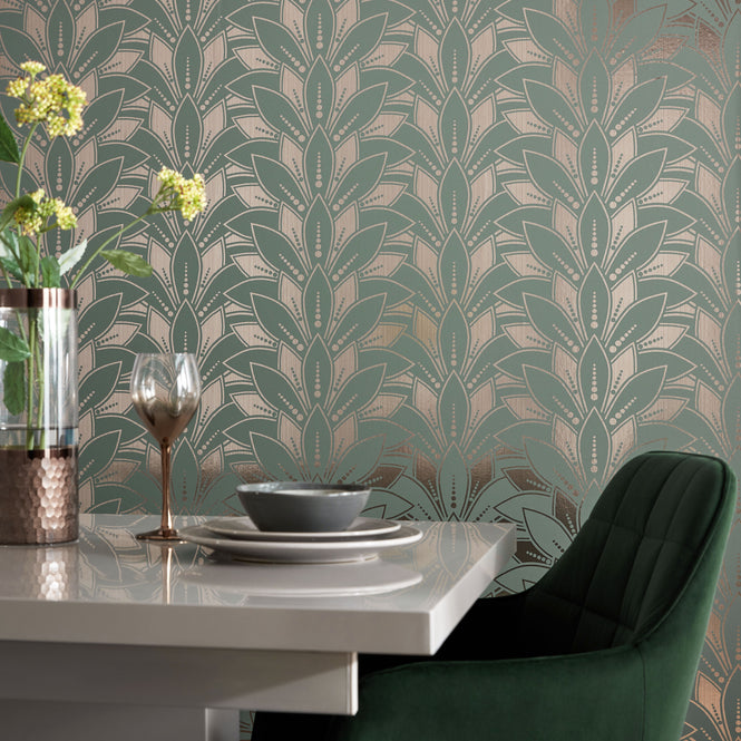 1838 Wallcoverings / ELODIE / Astoria Neo Mint 1907-139-05