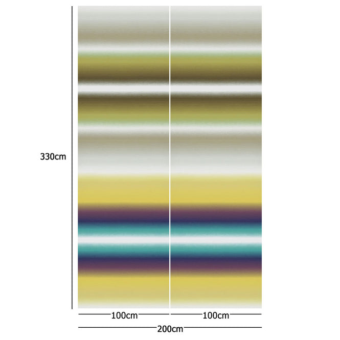 MISSONI HOME / RIGA SFUMATA 20092【2パネル1セット】