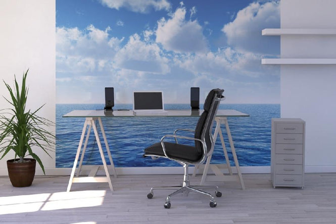 PHOTOWALL / Cloudy Blue Sky Horizon (e19121)