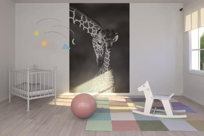 PHOTOWALL / Giraffes - b/w (e6346)