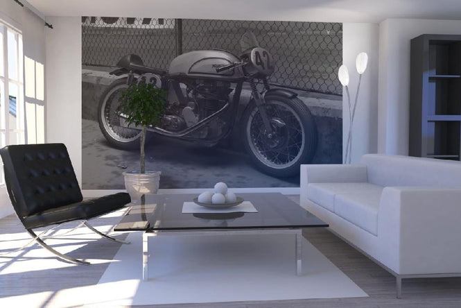 PHOTOWALL / A Manx at the track BW (e12007)