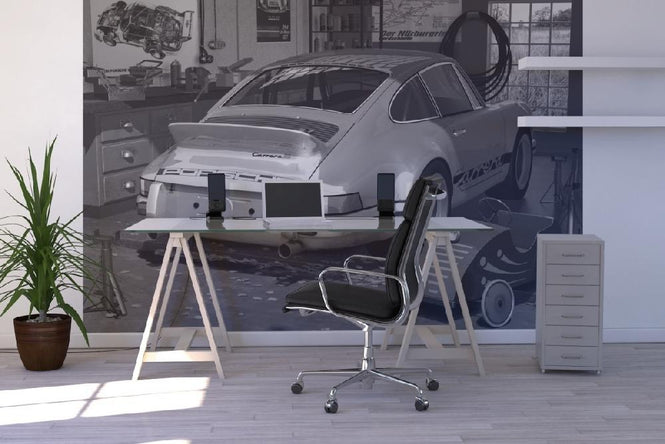 PHOTOWALL / My first and second car - BW (e12065)
