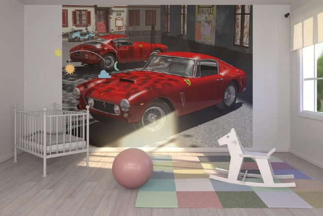 PHOTOWALL / 250GTs in Italy Piazza Trade mark (e12070)