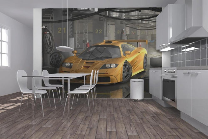 PHOTOWALL / Car in Le Mans Pit (e12076)