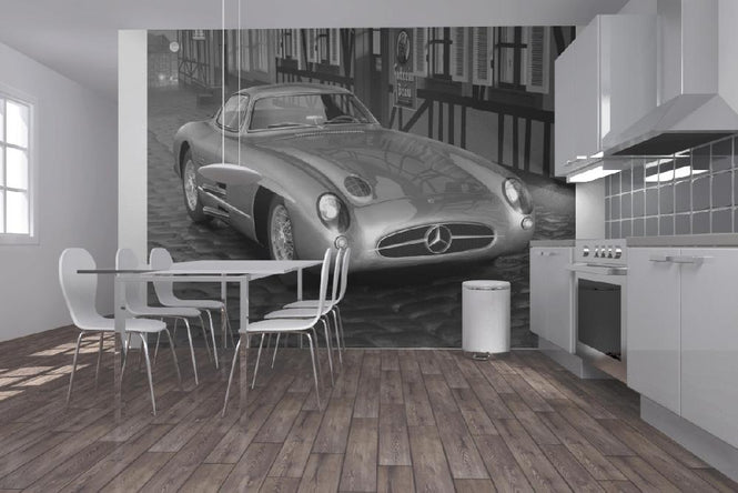 PHOTOWALL / 300SL in Stadt Mitte Trade mark BW (e12080)
