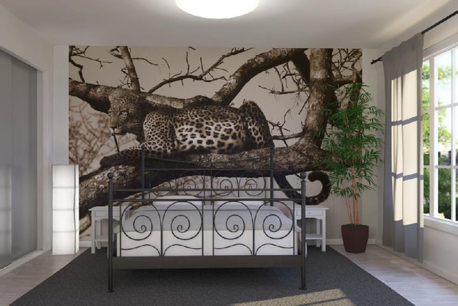 PHOTOWALL / Leopard in Tree (e10006)