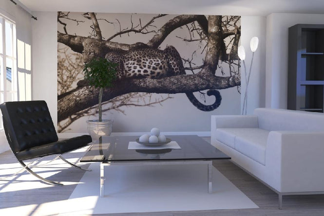 PHOTOWALL / Leopard in Tree (e10006)