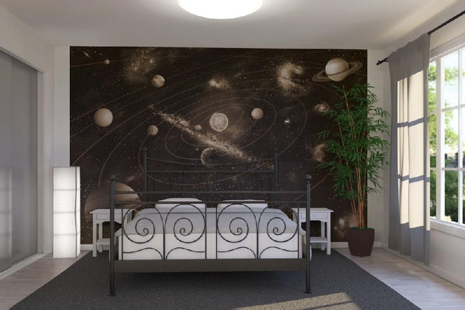PHOTOWALL / Solar System - Sepia (e10036)