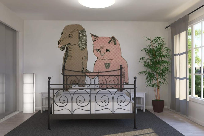 PHOTOWALL / Cat and Dog (e6092)