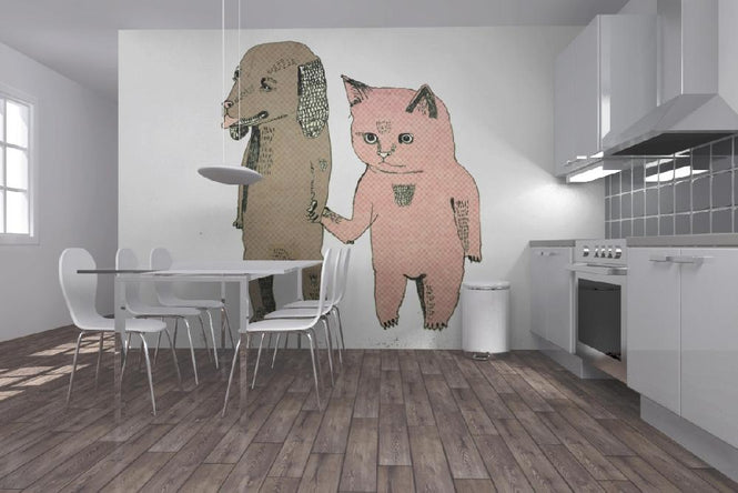 PHOTOWALL / Cat and Dog (e6092)