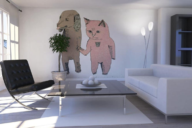 PHOTOWALL / Cat and Dog (e6092)