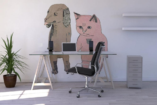 PHOTOWALL / Cat and Dog (e6092)
