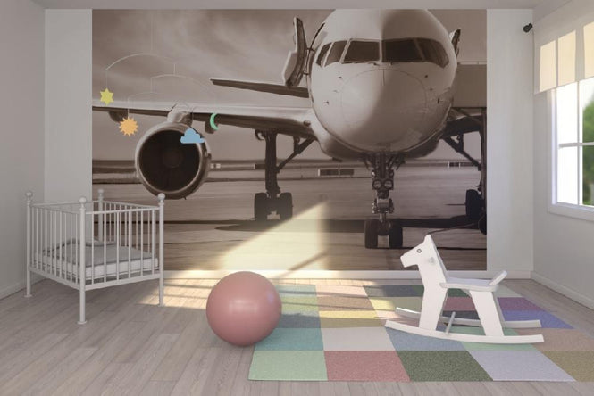 PHOTOWALL / Airplane - Sepia (e6141)