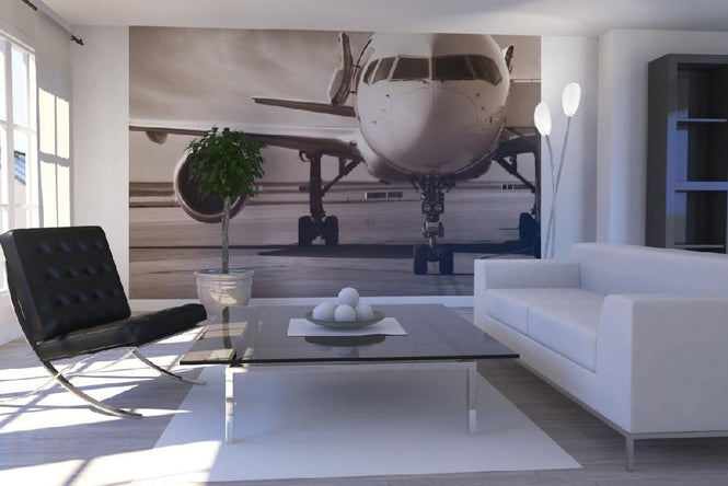 PHOTOWALL / Airplane - Sepia (e6141)