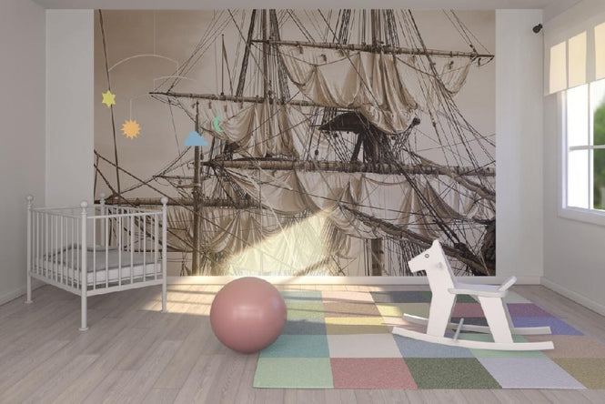PHOTOWALL / Sailing Ship - Sepia (e19414)