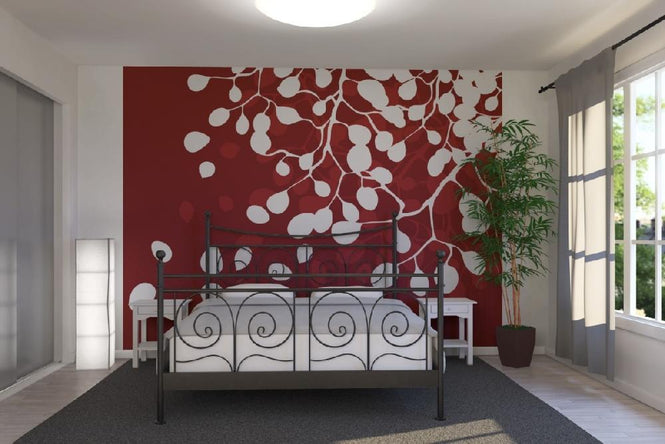 PHOTOWALL / Birch - Holiday Red (e19531)