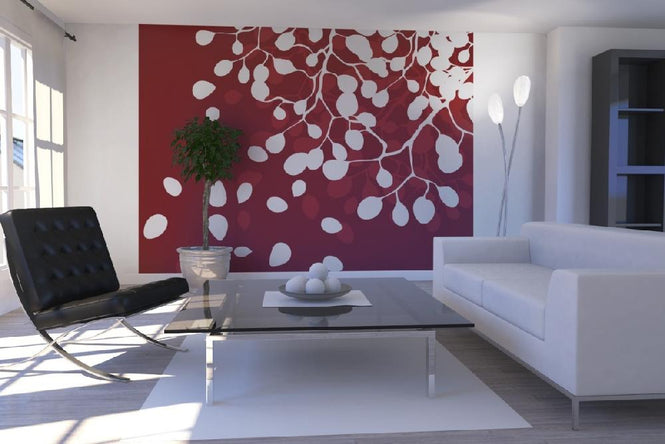 PHOTOWALL / Birch - Holiday Red (e19531)