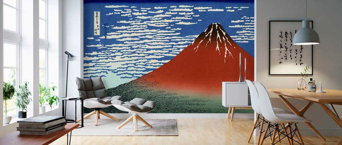 PHOTOWALL / Red Fuji, Katsushika Hokusai (e10404)