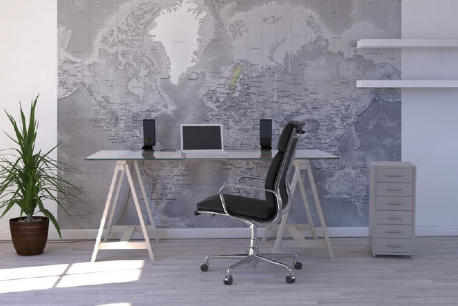 PHOTOWALL / World Map - Detailed Colorsplash (e19711)