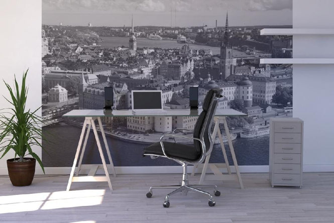 PHOTOWALL / Stockholm in Sunlight - BW (e19859)