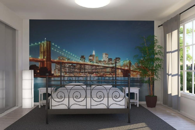 PHOTOWALL / Bright Brooklyn Bridge (e19862)