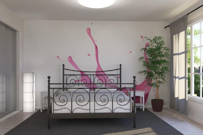 PHOTOWALL / Pink Paint Splash (e19927)