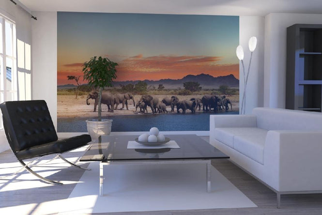 PHOTOWALL / Herd of Elephants (e19966)