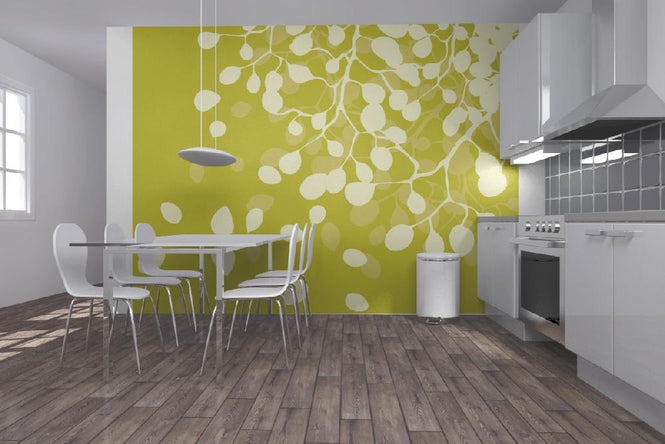 PHOTOWALL / Birch Dirty Yellow (e20166)