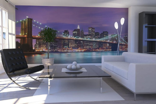 PHOTOWALL / Brooklyn Bridge at Night (e20414)