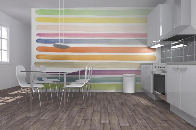 PHOTOWALL / Watercolor Stripes (e21041)