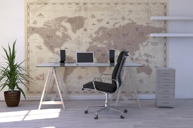 PHOTOWALL / World Map - Styled (e21247)