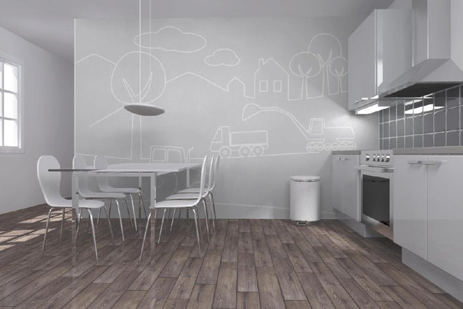 PHOTOWALL / Country Life Lines - Grey (e21250)