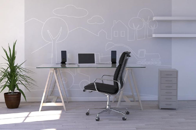 PHOTOWALL / Country Life Lines - Grey (e21250)