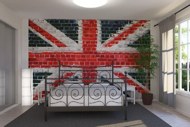 PHOTOWALL / Union Jack Brick Wall (e21345)