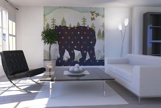 PHOTOWALL / Woodland Dwellers Bear Dots (e21593)
