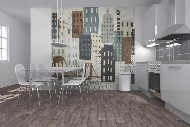 PHOTOWALL / New York Skyline Collage - Grey I (e22266)