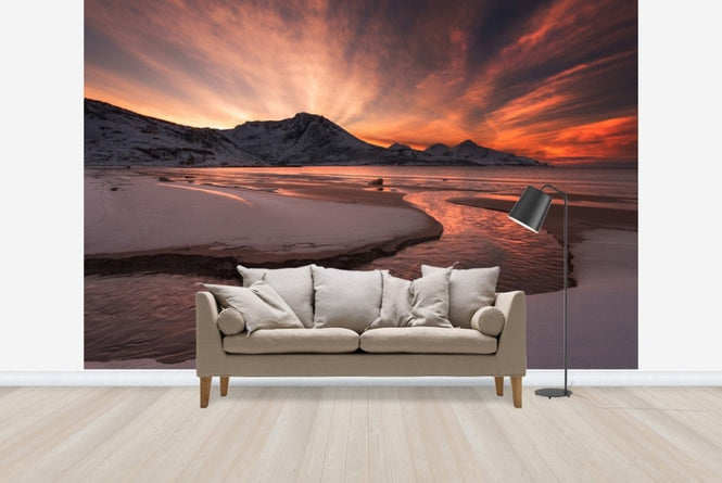 PHOTOWALL / Golden Sunset in Norway (e22455)