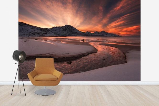 PHOTOWALL / Golden Sunset in Norway (e22455)
