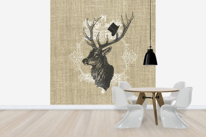 PHOTOWALL / Gentleman Stag Linen (e22637)