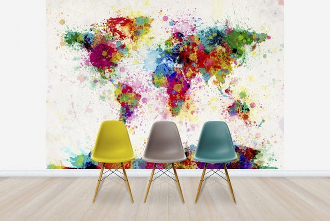 PHOTOWALL / Paint Splashes Map (e22671)
