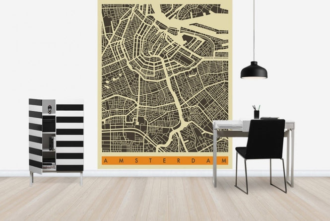 PHOTOWALL / City Map - Amsterdam (e22753)